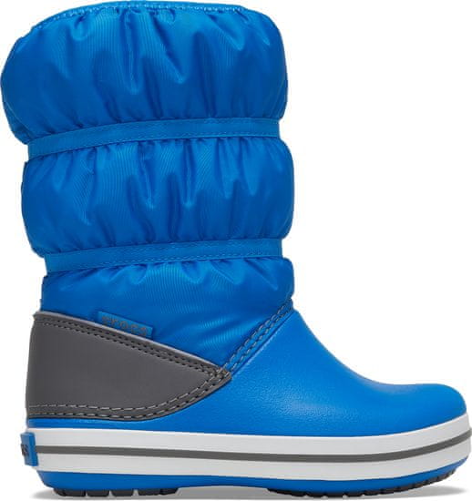 Crocs chlapčenské snehule Crocband Winter Boot K Bright Cobalt/Light Grey 206550-4JW