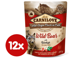 Carnilove Wild Boar with Rosehips 12x300 g