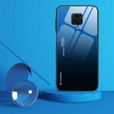 MG Gradient Glass plastový kryt na Huawei P40 Lite, čierny/modrý
