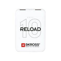 Skross Powerbank Reload 10, 10000mAh, 2x 2A výstup, microUSB kábel, biely