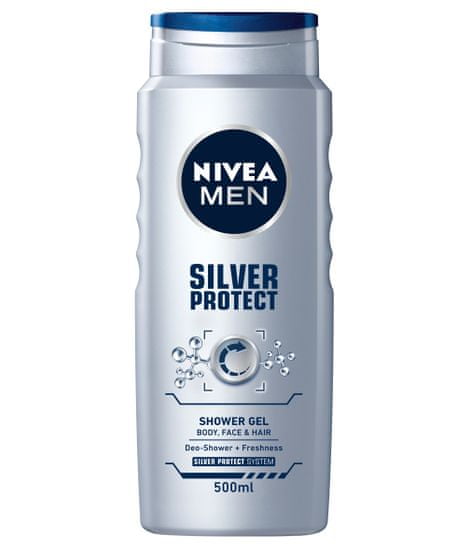 Nivea Sprchový gel pre mužov Silver Protect