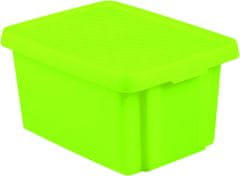 CURVER úložný box ESSENTIALS 16l s vekom zelený