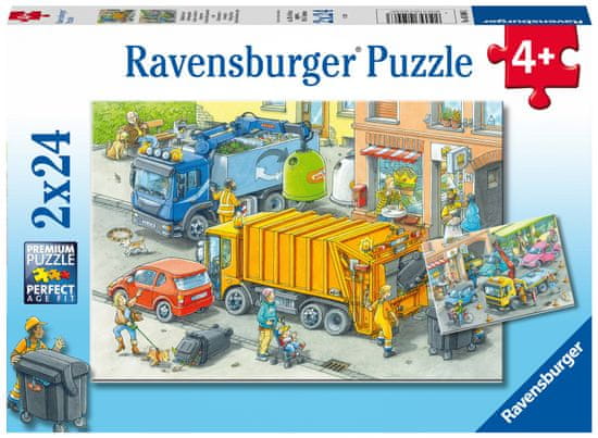 Ravensburger Puzzle 050963 Likvidácia odpadu 2x24 dielikov