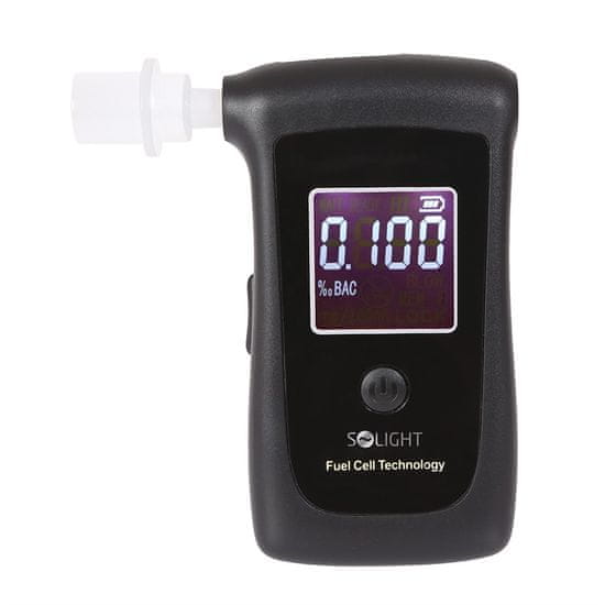 Solight Profi digitálny alkohol tester, Fuel Cell, 0,0 - 4,0‰ BAC, citlivosť 0,008‰
