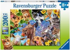 Ravensburger Puzzle 129027 Zábavné hospodárske zvieratá 200 dielikov