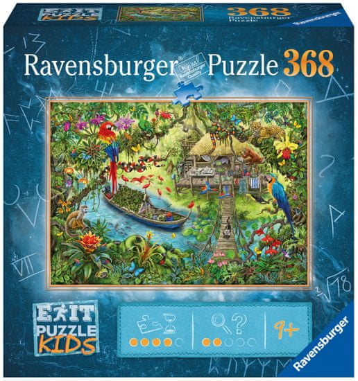 Ravensburger Puzzle 129249 Exit KIDS: Džungľa 368 dielikov
