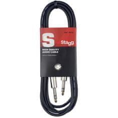 Stagg SAC1PS DL, kábel stereo JACK / stereo JACK, 1 m