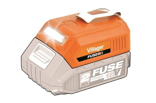 Villager Akumulátorové svietidlo + USB nabíjačka VILLAGER FUSE VLN 9920 (bez batérie a nabíjačky)