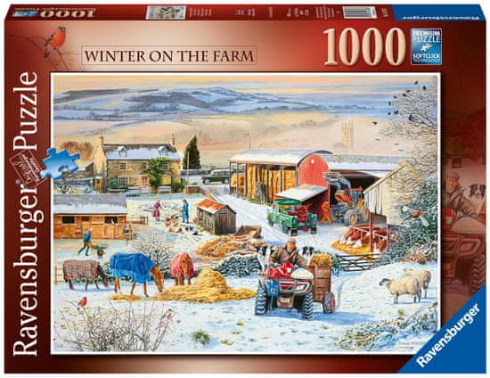Ravensburger Puzzle 164783 Zima na farme 1000 dielikov