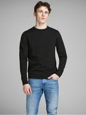 Jack&Jones Pánsky sveter JJEBASIC 12137190 Black (Veľkosť M)