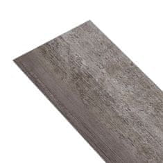 Vidaxl Nesamolepiace podlahové dosky, PVC 4,46 m² 3mm, pruhované drevo
