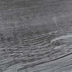 Vidaxl Podlahové dosky z PVC 5,02 m2 2 mm, samolepiace, lesklé sivé