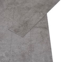 Vidaxl Samolepiace podlahové dosky z PVC 5,21 m2 2 mm betónové sivé
