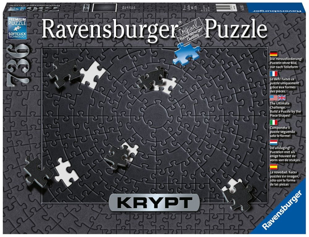Ravensburger Puzzle 152605 Krypt - Black 736 dielikov