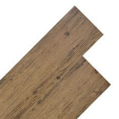 Vidaxl Podlahové dosky z PVC 5,26 m2, 2 mm, hnedý orech