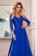 Numoco Dámske spoločenské šaty Amber kráľovsky modrá L