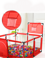 Tavalax Turistické postieľky/cestovná prenosná detská posteľ, červený košík