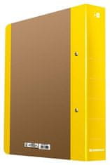 Donau Krúžkový zakladač "Life", neónovo žltá, 50 mm, A4, kartón, 3835001FSC-11