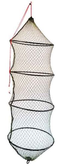 Sports Rybárska sieťka na prechovávanie rýb - 125cm, šírka 35cm, 4 kruhy