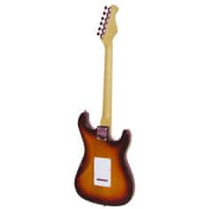Dimavery ST-203, elektrická gitara ľavoruká, sunburst