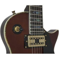Dimavery LP-700 elektrická gitara, hnedá
