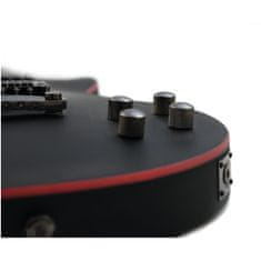 Dimavery LP-800 elektrická gitara, čierna matná