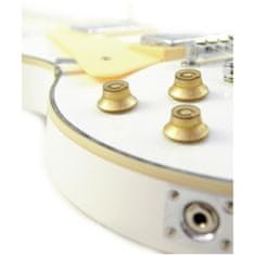 Dimavery LP-700l elektrická gitara ľavoruká, biela