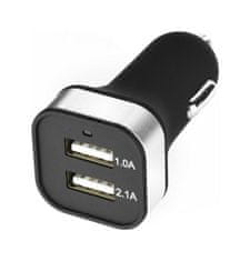 TopQ Autonabíjačka USB Dual 3.1 A čierna 28318