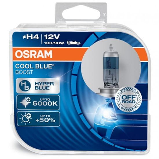 Osram Osram Cool Blue Boost H4 12V 100/90W 62193CBB-HCB - 2KS