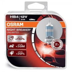 Osram Osram Night Breaker Unlimited Box HB4 P22d 12V 51W - 2 ks