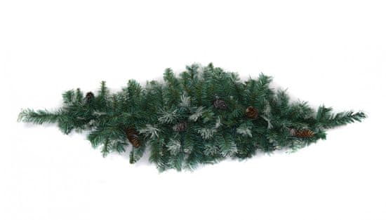 DUE ESSE Vianočná dekorácia, vetvička-smrek so šiškami, 120 cm