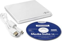 Hitachi GP60NW60 externí, M-Disc, USB, biela