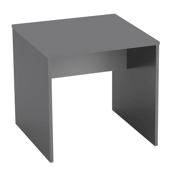 KONDELA Písací stôl, grafit / biela, RIOMA NEW TYP 17