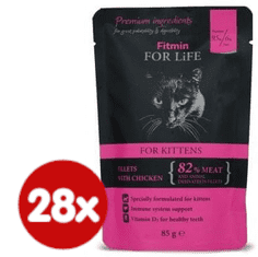 Fitmin Cat pouch kitten chicken 28x85 g