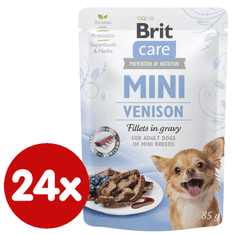Brit Care Mini Venison fillets in gravy 24x85 g