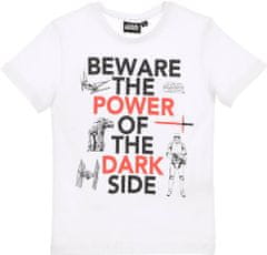 Sun City Dětské tričko Star Wars Dark side bílé bavlna Velikost: 104 (4 roky)