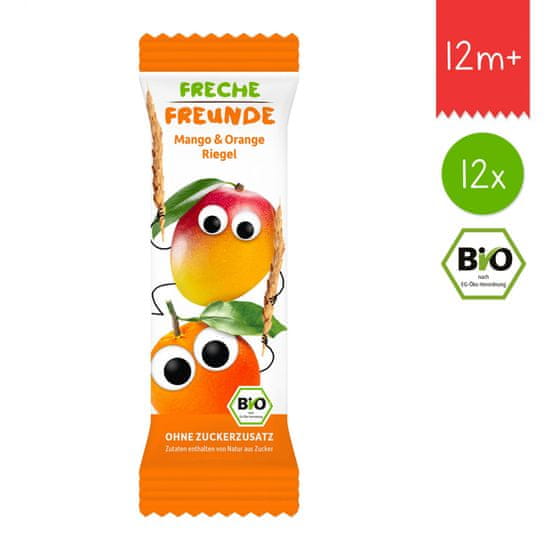 Freche Freunde BIO Ovocná tyčinka - Mango a pomaranč (12x 23 g)