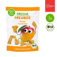 Freche Freunde BIO Ovocné chipsy - 100% Mango (3x 14 g)