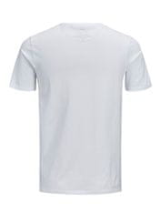 Jack&Jones Pánske tričko JJECORP Slim Fit 12137126 White (Veľkosť L)