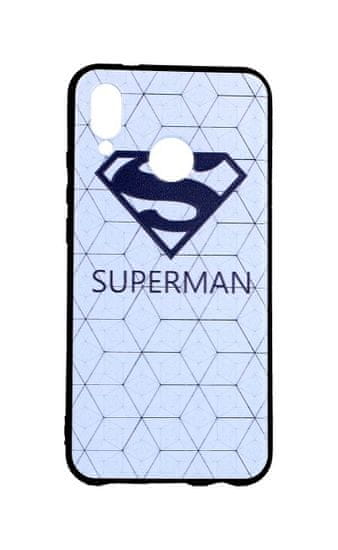 TopQ Puzdro Huawei P20 Lite 3D silikón Biely Superman 29113