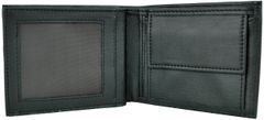 VegaLM RFID Ochranná kožená peňaženka z pravej kože v čiernej farbe