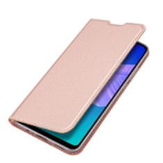 Dux Ducis Skin Pro knižkové kožené puzdro na Huawei P40 Lite E, ružové