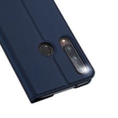 Dux Ducis Skin Pro knižkové kožené puzdro na Huawei P40 Lite E, modré