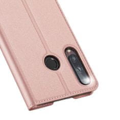 Dux Ducis Skin Pro knižkové kožené puzdro na Huawei P40 Lite E, ružové