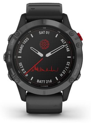 Chytré hodinky Garmin fenix 6 Pro Solar, smart watch, pokročilé, outdoorové, športové, odolné, dlhá výdrž batérie, hudobný prehrávač