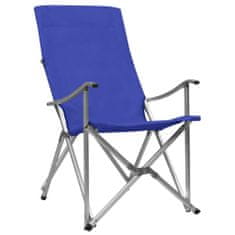Vidaxl Skladacie kempingové stoličky 2 ks modré