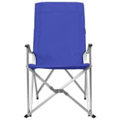 Vidaxl Skladacie kempingové stoličky 2 ks modré