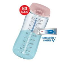 Nuk FC+ fľaša s kontrolou teploty 150 ml, ružová