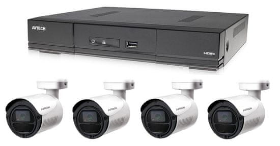 Avtech Kamerový set 1x DVR DGD1005AV a 4x 2Mpx Bullet kamera DGC1105YFT + 2x napájací zdroj ZADARMO!