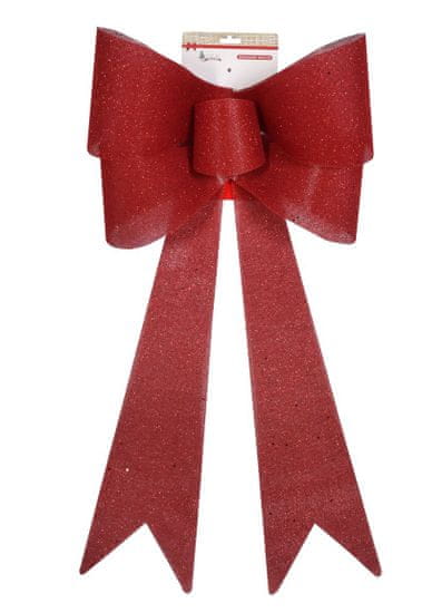 DUE ESSE Vianočná mašľa - červená, 55 cm